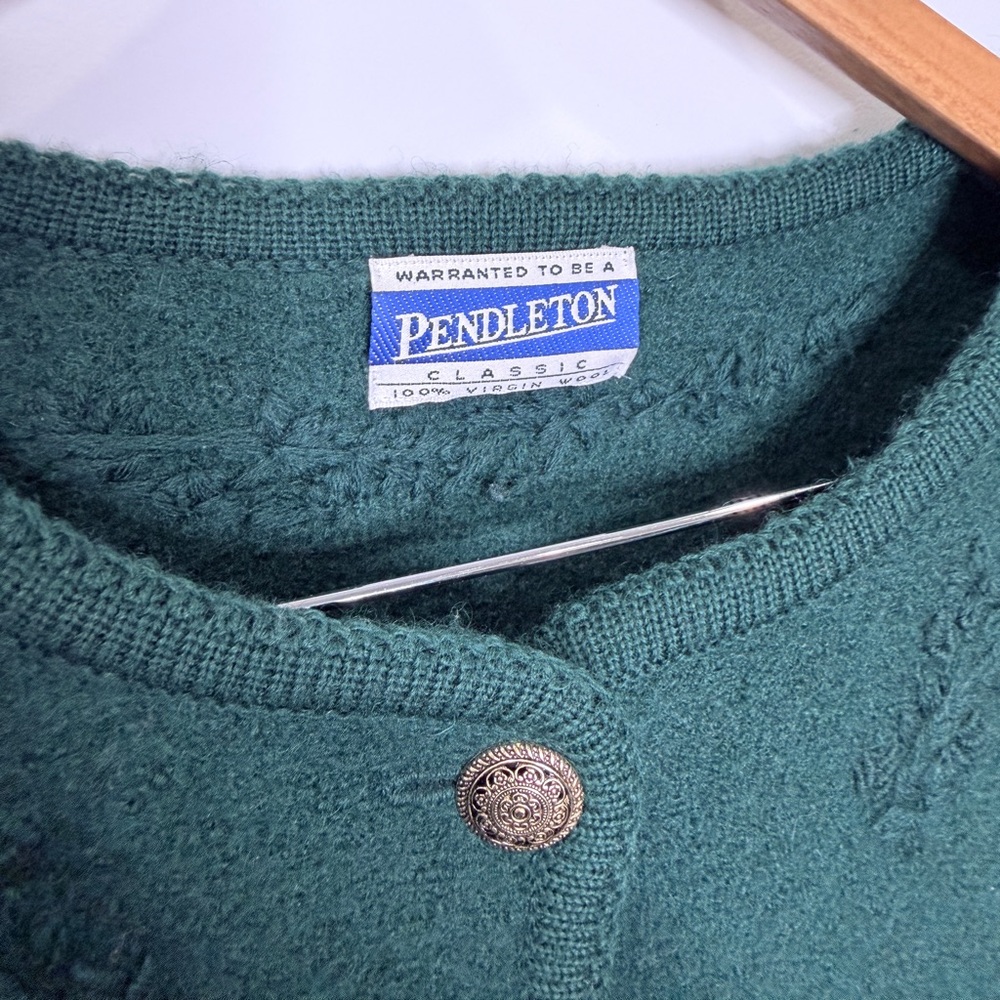 Pendleton Wool Long Sleeve Button Up Cardigan - image 6